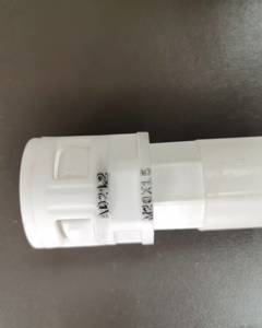 The adapter for corrugated pipe AD21.2 and PVC20 pipe white